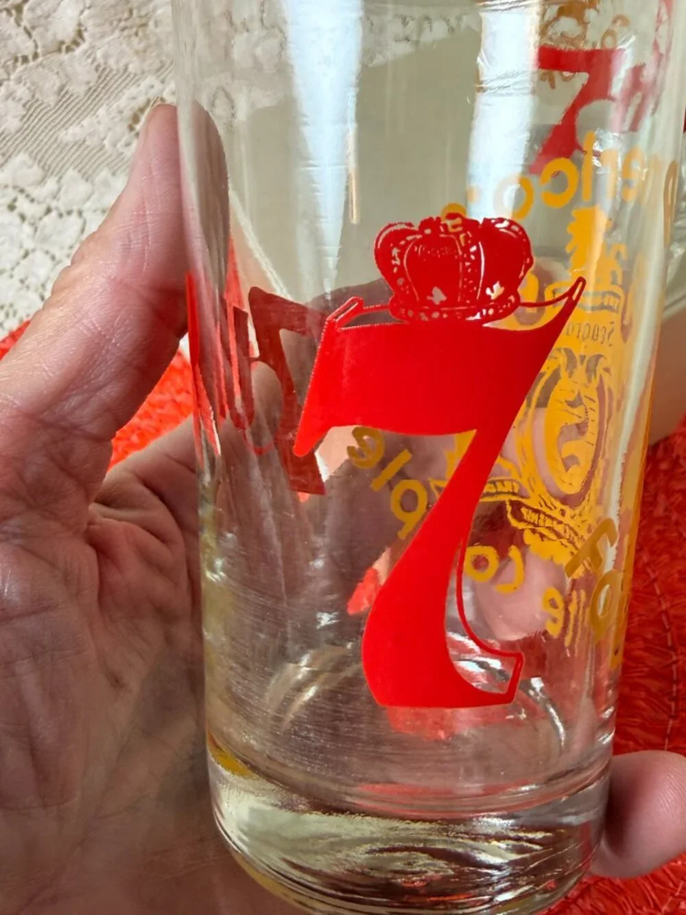 Vintage Seagram's 7 & 7 America's Favorite Couple Highball (4) Glass Set - 10oz